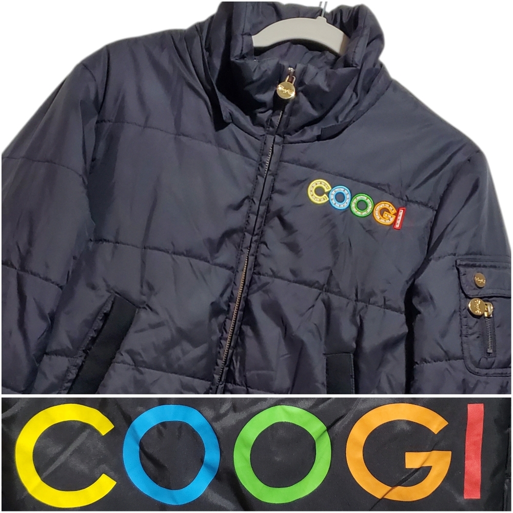 COOGI Vintage Y2K Black Puffer Jacket Size L Juniors